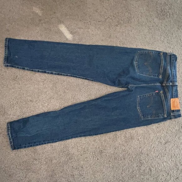 LEVI'S BIG E WEDGIE Blue Jeans - Like New - Dark Wash -Button 'Fly -  Size 27X27 - Picture 5 of 14